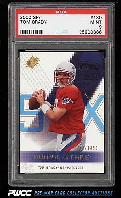 2000 SPx Football Tom Brady ROOKIE RC 1350 130 PSA 9 MINT PWCC