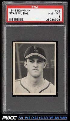 1948 Bowman Stan Musial ROOKIE RC 36 PSA 8 NMMT PWCC