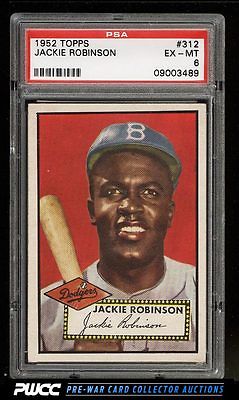 1952 Topps Jackie Robinson 312 PSA 6 EXMT PWCC