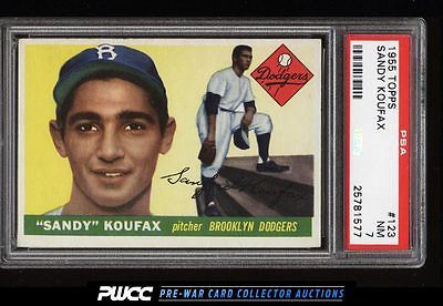 1955 Topps Sandy Koufax ROOKIE RC 123 PSA 7 NRMT PWCC