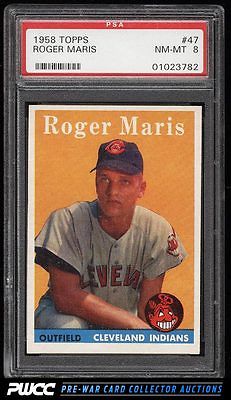 1958 Topps Roger Maris ROOKIE RC 47 PSA 8 NMMT PWCC