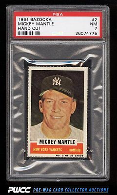 1961 Bazooka Mickey Mantle 2 PSA 7 NRMT PWCC