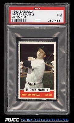 1962 Bazooka Mickey Mantle PSA 7 NRMT PWCC