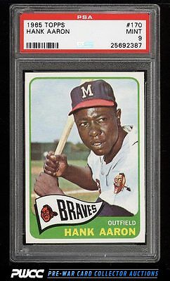 1965 Topps Hank Aaron 170 PSA 9 MINT PWCC