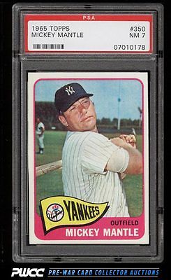 1965 Topps Mickey Mantle 350 PSA 7 NRMT PWCC