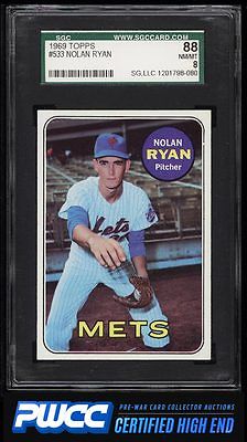 1969 Topps Nolan Ryan 533 SGC 888 NMMT PWCCHE