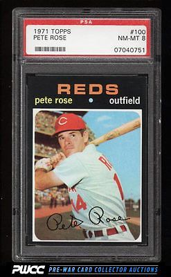 1971 Topps Pete Rose 100 PSA 8 NMMT PWCC