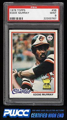 1978 Topps Eddie Murray ROOKIE RC 36 PSA 9 MINT PWCCHE