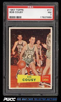 1957 Topps Basketball Bob Cousy ROOKIE RC 17 PSA 7 NRMT PWCC