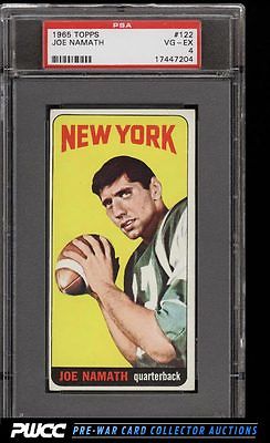 1965 Topps Football Joe Namath SP ROOKIE RC 122 PSA 4 VGEX PWCC