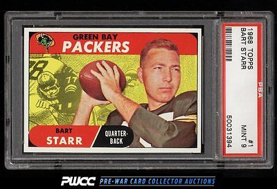 1968 Topps Football Bart Starr 1 PSA 9 MINT PWCC