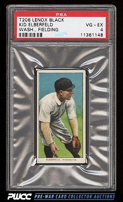 190911 T206 Kid Elberfeld WASHINGTON FIELDING LENOX BLACK PSA 4 VGEX PWCC