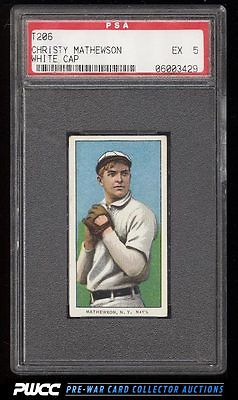 190911 T206 Christy Mathewson WHITE CAP PSA 5 EX PWCC