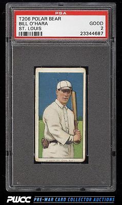 190911 T206 Bill OHara ST LOUIS POLAR BEAR PSA 2 GD PWCC