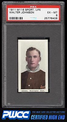 1911 M116 Sporting Life Walter Johnson PSA 6 EXMT PWCCHE