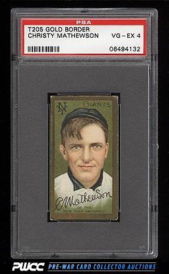 1911 T205 Gold Border Christy Mathewson PSA 4 VGEX PWCC