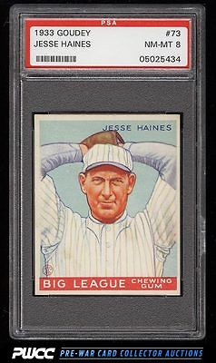 1933 Goudey Jesse Pop Haines 73 PSA 8 NMMT PWCC