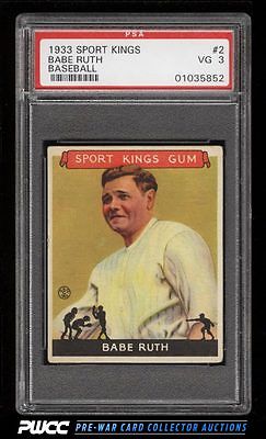 1933 Goudey Sport Kings Babe Ruth 2 PSA 3 VG PWCC