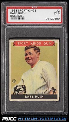 1933 Goudey Sport Kings Babe Ruth 2 PSA 5 EX PWCC