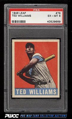 1948 Leaf Ted Williams 76 PSA 6 EXMT PWCC