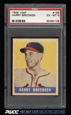 1948 Leaf Harry Brecheen SP ROOKIE RC 158 PSA 6 EXMT PWCC