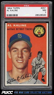 1954 Topps Al Kaline ROOKIE RC 201 PSA 7 NRMT PWCC