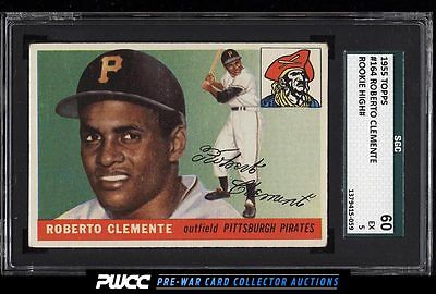 1955 Topps Roberto Clemente ROOKIE RC 164 SGC 560 EX PWCC