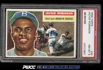 1956 Topps Jackie Robinson 30 PSA 8 NMMT PWCC