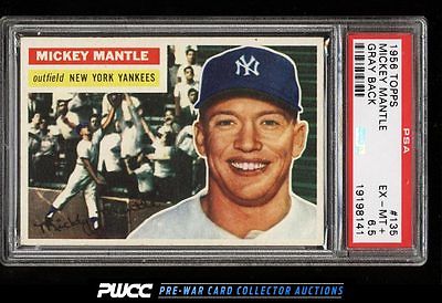 1956 Topps Mickey Mantle 135 PSA 65 EXMT PWCC