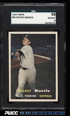 1957 Topps Mickey Mantle 95 SGC 888 NMMT PWCC