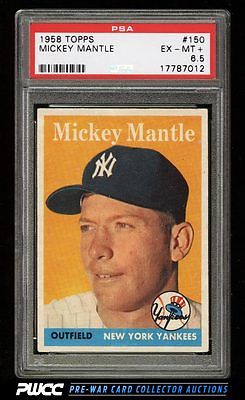 1958 Topps Mickey Mantle 150 PSA 65 EXMT PWCC