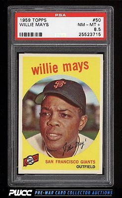 1959 Topps Willie Mays 50 PSA 85 NMMT PWCC