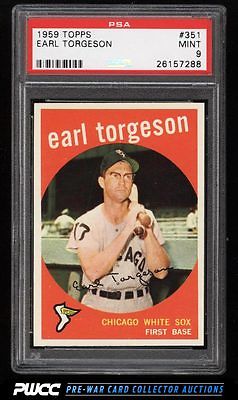 1959 Topps Earl Torgeson 351 PSA 9 MINT PWCC