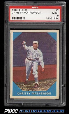 1960 Fleer SETBREAK Christy Mathewson 2 PSA 9 MINT PWCC