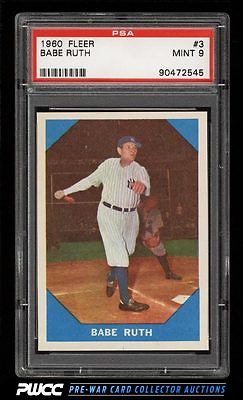 1960 Fleer SETBREAK Babe Ruth 3 PSA 9 MINT PWCC