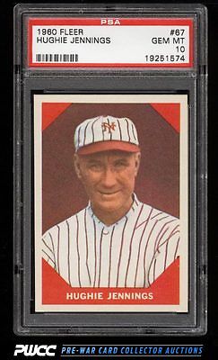 1960 Fleer SETBREAK Hughie Jennings 67 PSA 10 GEM MINT PWCC