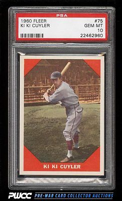 1960 Fleer SETBREAK Ki Ki Cuyler 75 PSA 10 GEM MINT PWCC