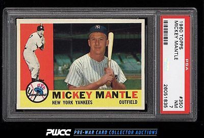 1960 Topps Mickey Mantle 350 PSA 7 NRMT PWCC