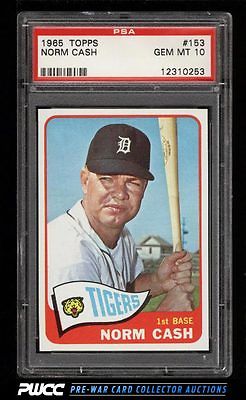 1965 Topps Norm Cash 153 PSA 10 GEM MINT PWCC