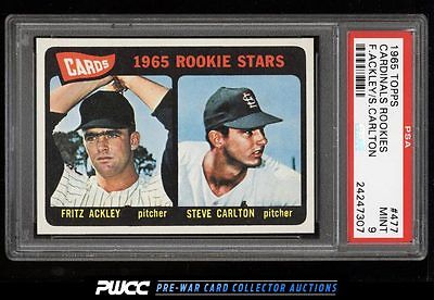 1965 Topps Steve Carlton ROOKIE RC 477 PSA 9 MINT PWCC