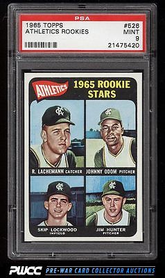 1965 Topps Catfish Hunter SP ROOKIE RC 526 PSA 9 MINT PWCC