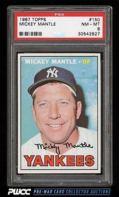 1967 Topps Mickey Mantle 150 PSA 8 NMMT PWCC