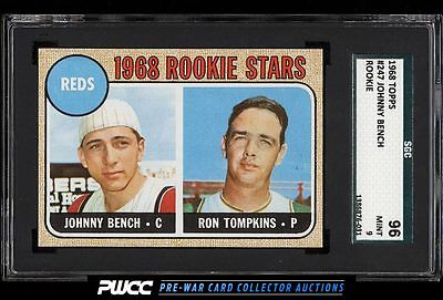 1968 Topps Johnny Bench ROOKIE RC 247 SGC 996 MINT PWCC