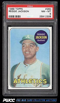 1969 Topps Reggie Jackson ROOKIE RC 260 PSA 8 NMMT PWCC