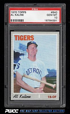 1970 Topps Al Kaline 640 PSA 10 GEM MINT PWCC