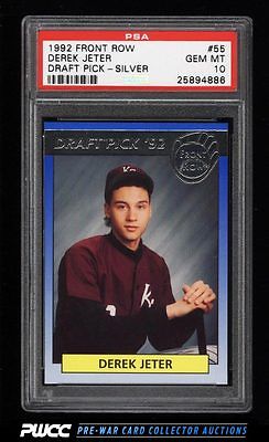 1992 Front Row Draft Picks Silver Derek Jeter 55 PSA 10 GEM MINT PWCC