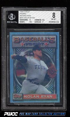 1993 Finest Promo Refractor Nolan Ryan 107 BGS 8 NMMT PWCC