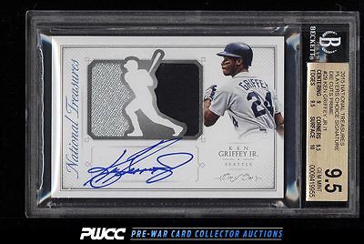 2015 National Treasures Players Ken Griffey Jr AUTO PATCH 11 BGS 95 PWCC