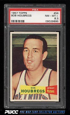 1957 Topps Basketball Bob Houbregs 56 PSA 85 NMMT PWCC