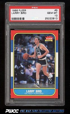 1986 Fleer Basketball Larry Bird 9 PSA 10 GEM MINT PWCC